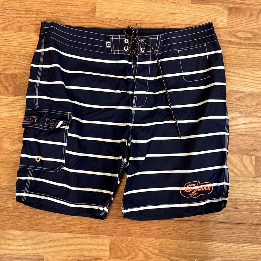 Sperry Top-Sider Striped Swim Trunks Board Shorts